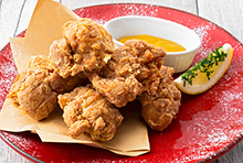写真：チキンフリットハニーマスタード添え